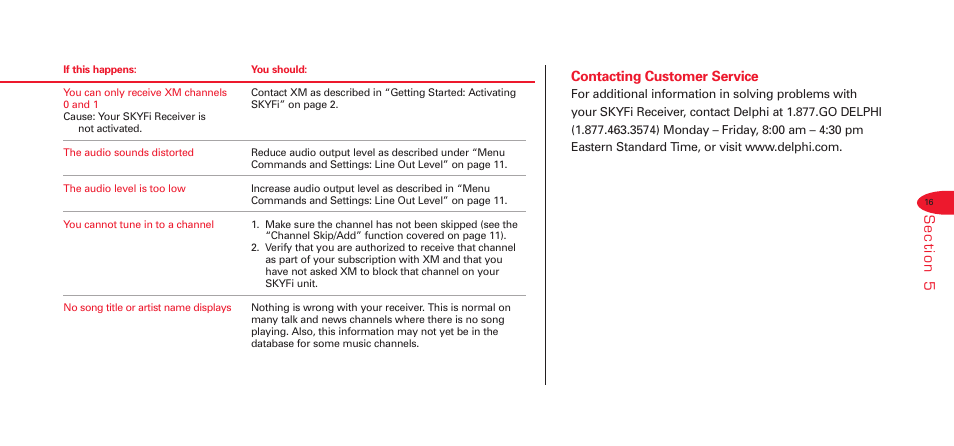 XM Satellite Radio Portable Satellite Radio User Manual | Page 20 / 24