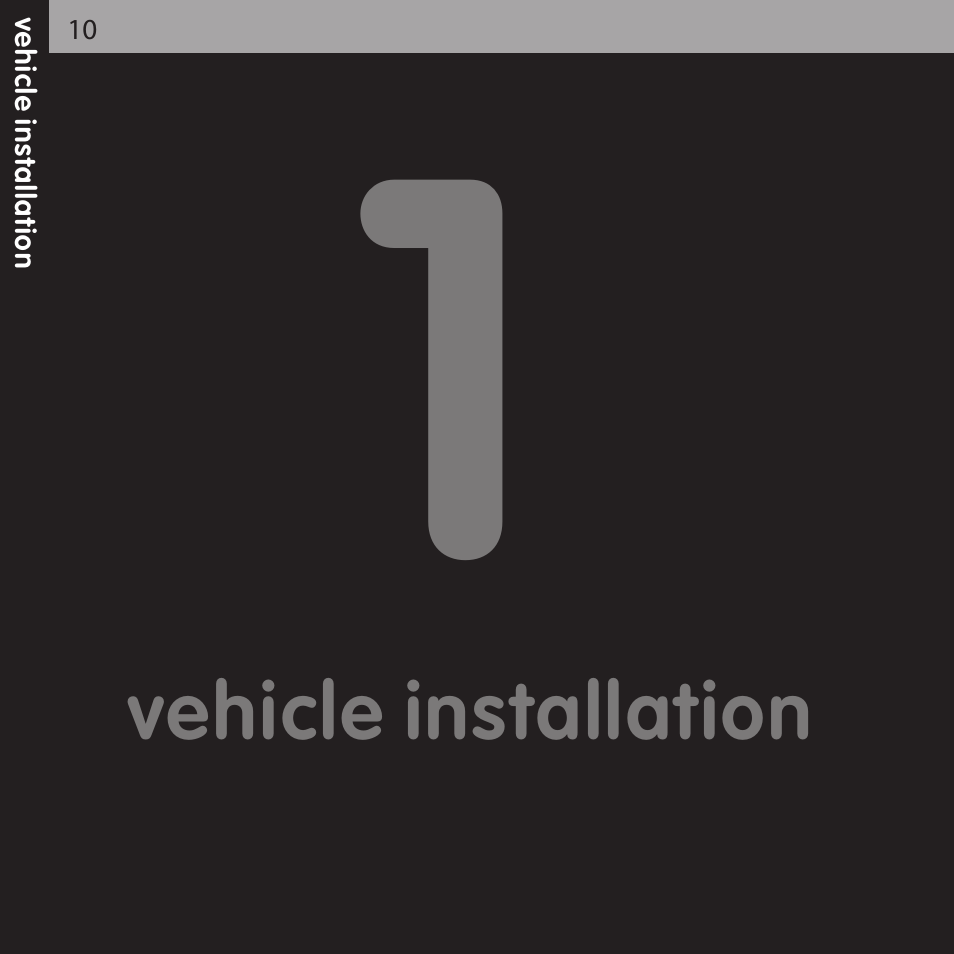 Vehicle installation | XM Satellite Radio XMCK-5P User Manual | Page 10 / 40
