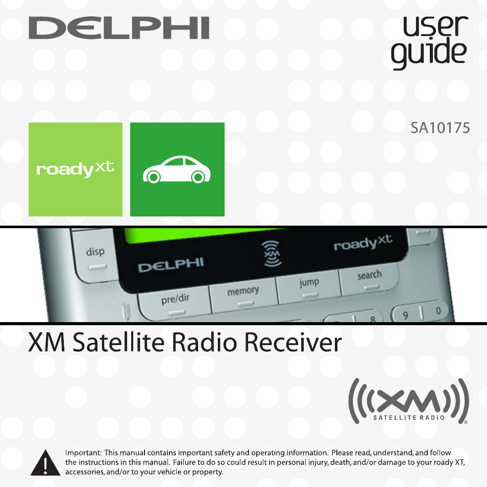 XM Satellite Radio SA10177 User Manual | 32 pages