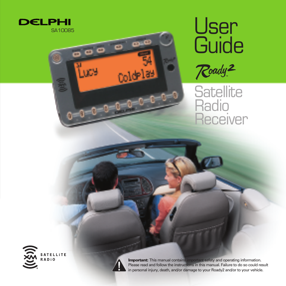 XM Satellite Radio SA10085 User Manual | 32 pages