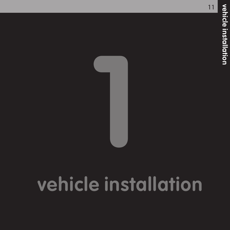 Vehicle installation | XM Satellite Radio XMCK-20P User Manual | Page 11 / 62
