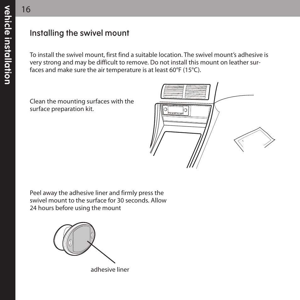 XM Satellite Radio XMCK-20P User Manual | Page 16 / 62