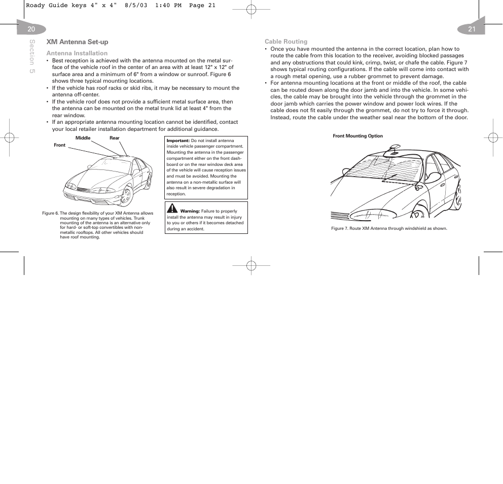 XM Satellite Radio RoadyTM User Manual | Page 11 / 16