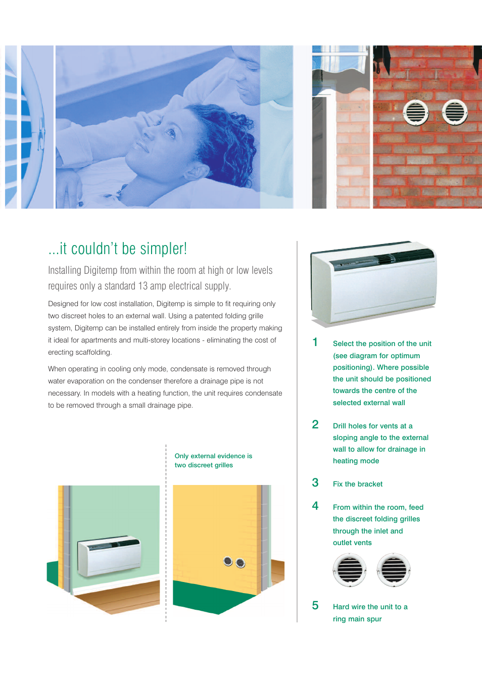 It couldn’t be simpler | Xpelair Digitemp User Manual | Page 7 / 8
