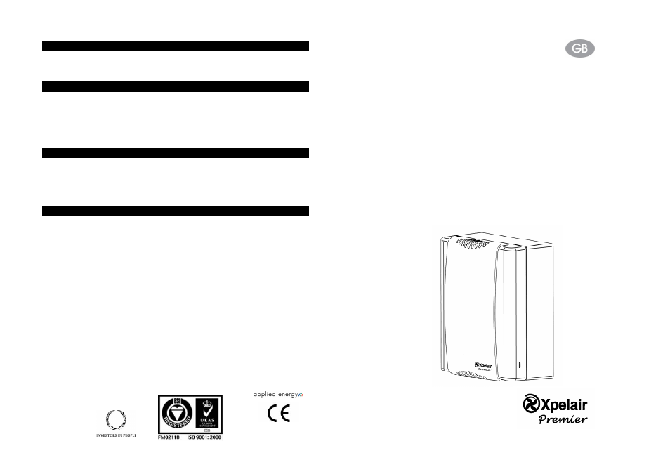 Xpelair LVCF20 User Manual | 4 pages