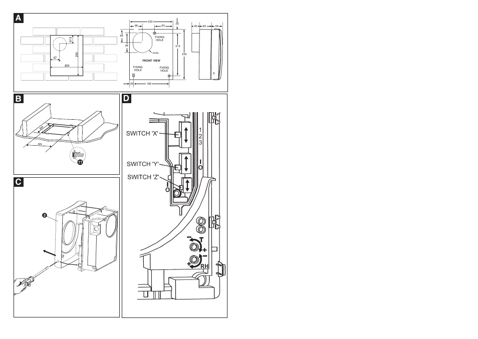 Bc d | Xpelair DX200 User Manual | Page 2 / 16