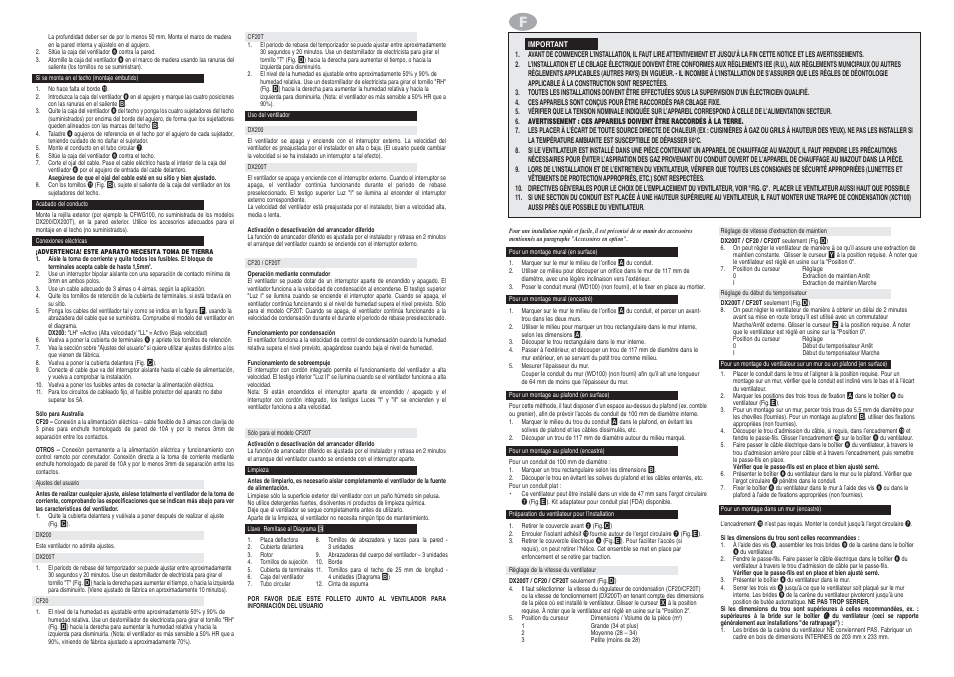 Xpelair DX200 User Manual | Page 7 / 16