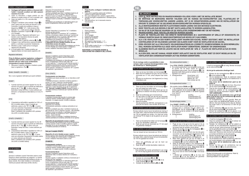 Xpelair CF40 User Manual | Page 11 / 14