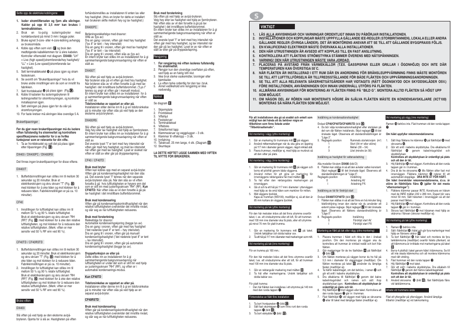 Xpelair CF40 User Manual | Page 14 / 14