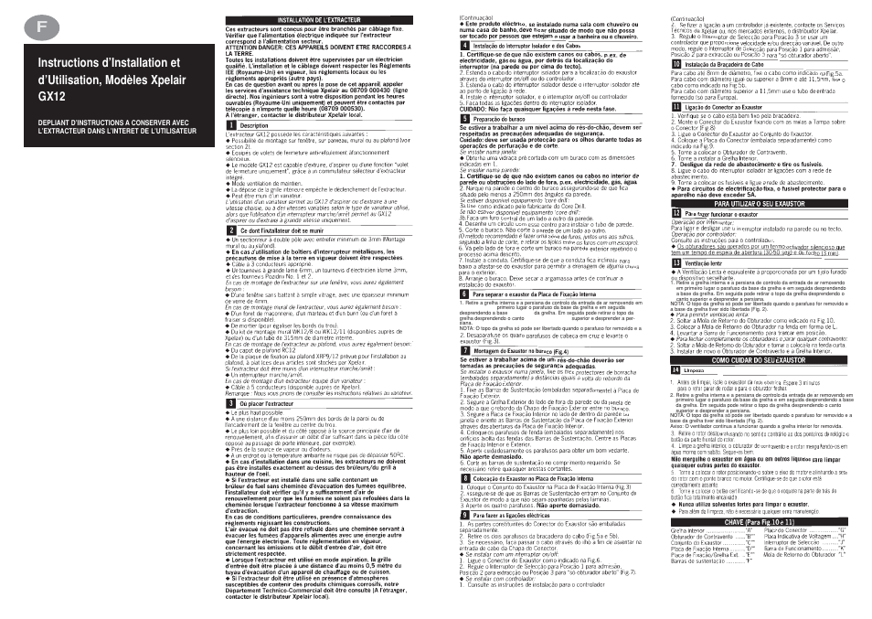 Xpelair GX12 User Manual | Page 8 / 12