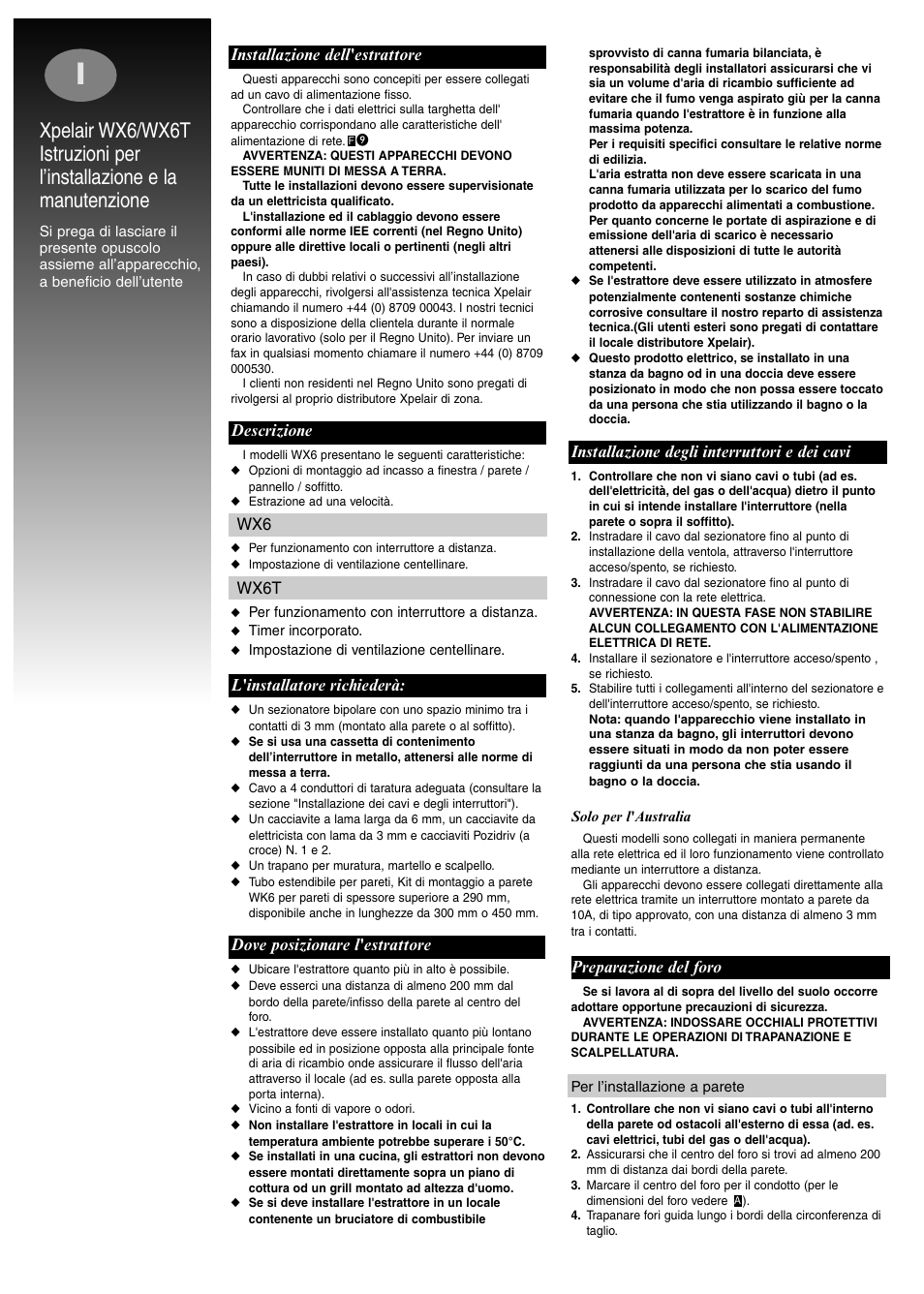 Xpelair WX6 User Manual | Page 15 / 28