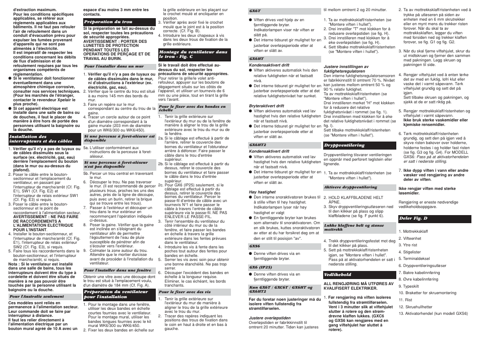 Xpelair GX6 User Manual | Page 12 / 20