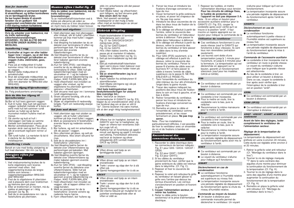 Xpelair GX6 User Manual | Page 13 / 20