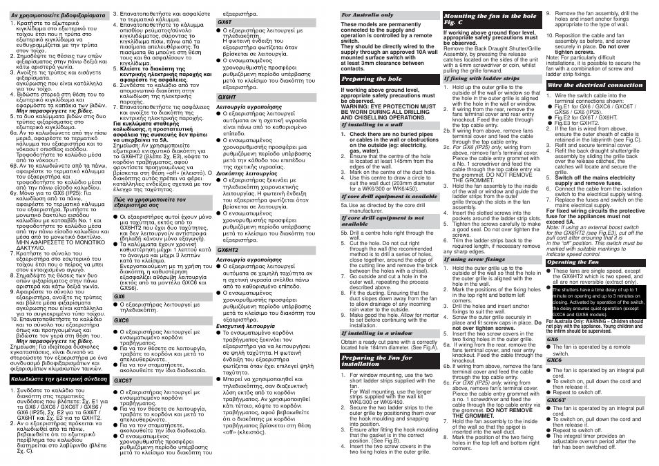 Xpelair GX6 User Manual | Page 9 / 20