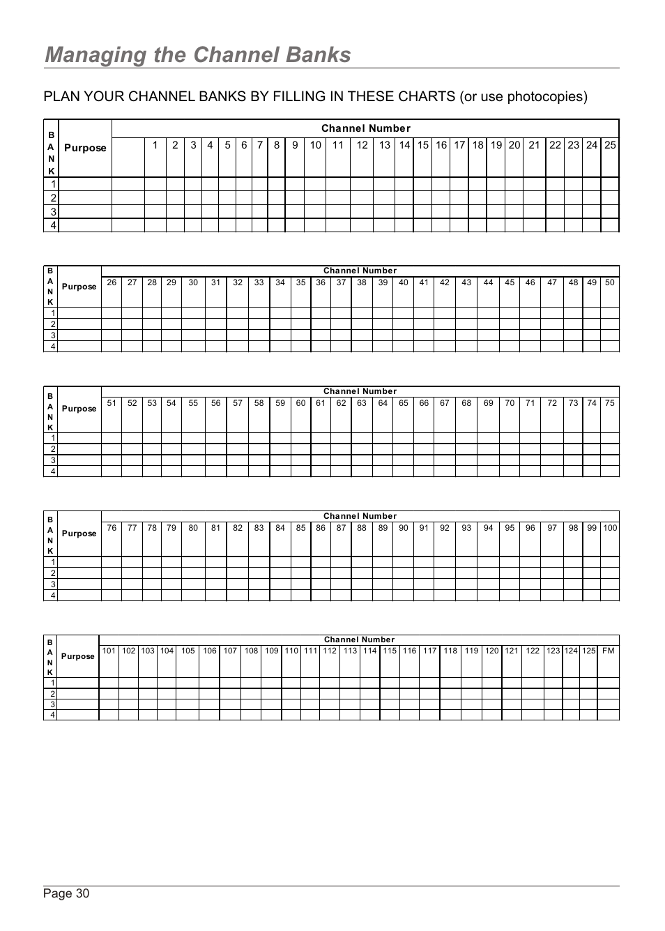 Managing the channel banks, Page 30 | Zenith H20H52DT User Manual | Page 30 / 52