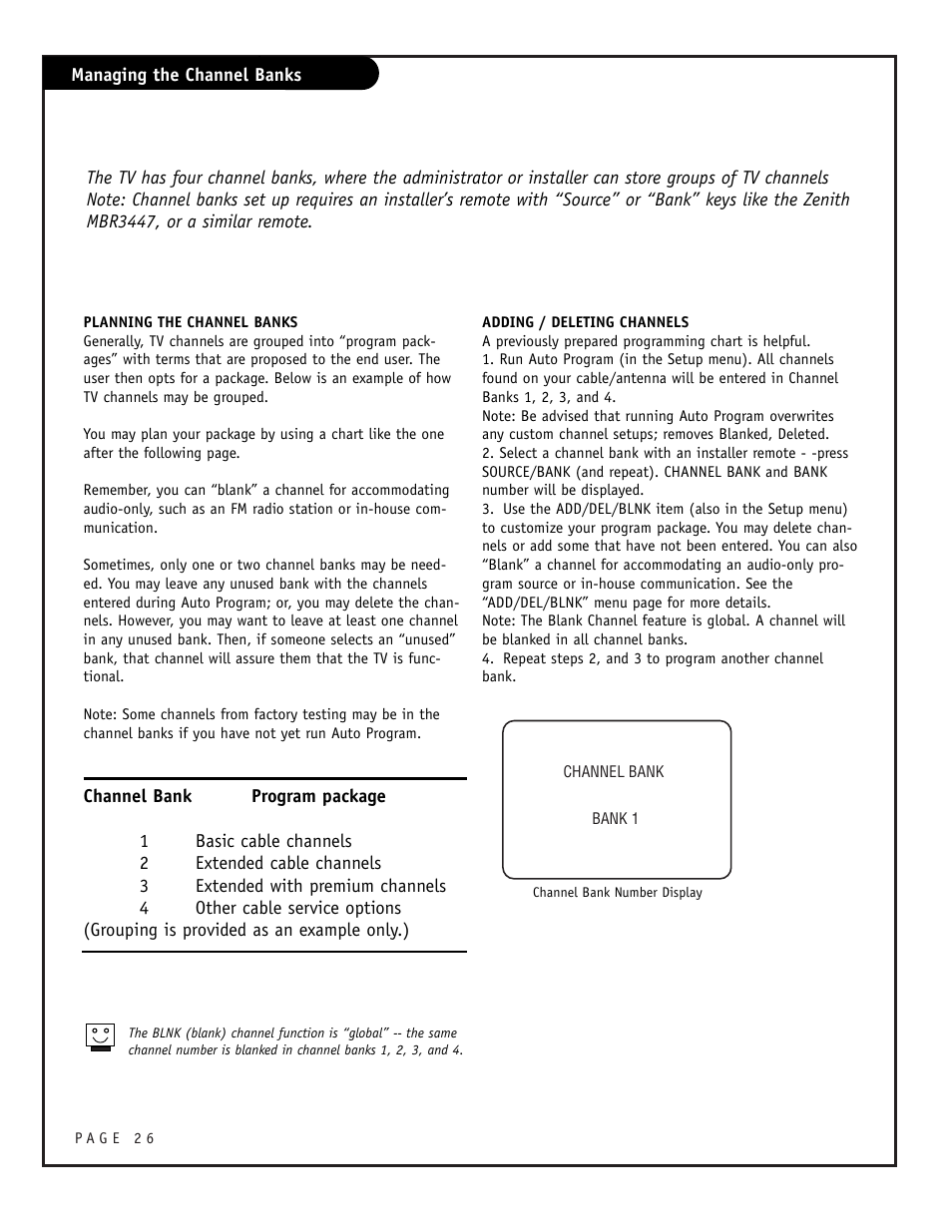 Zenith CONCIERGE H25F39DT User Manual | Page 26 / 44