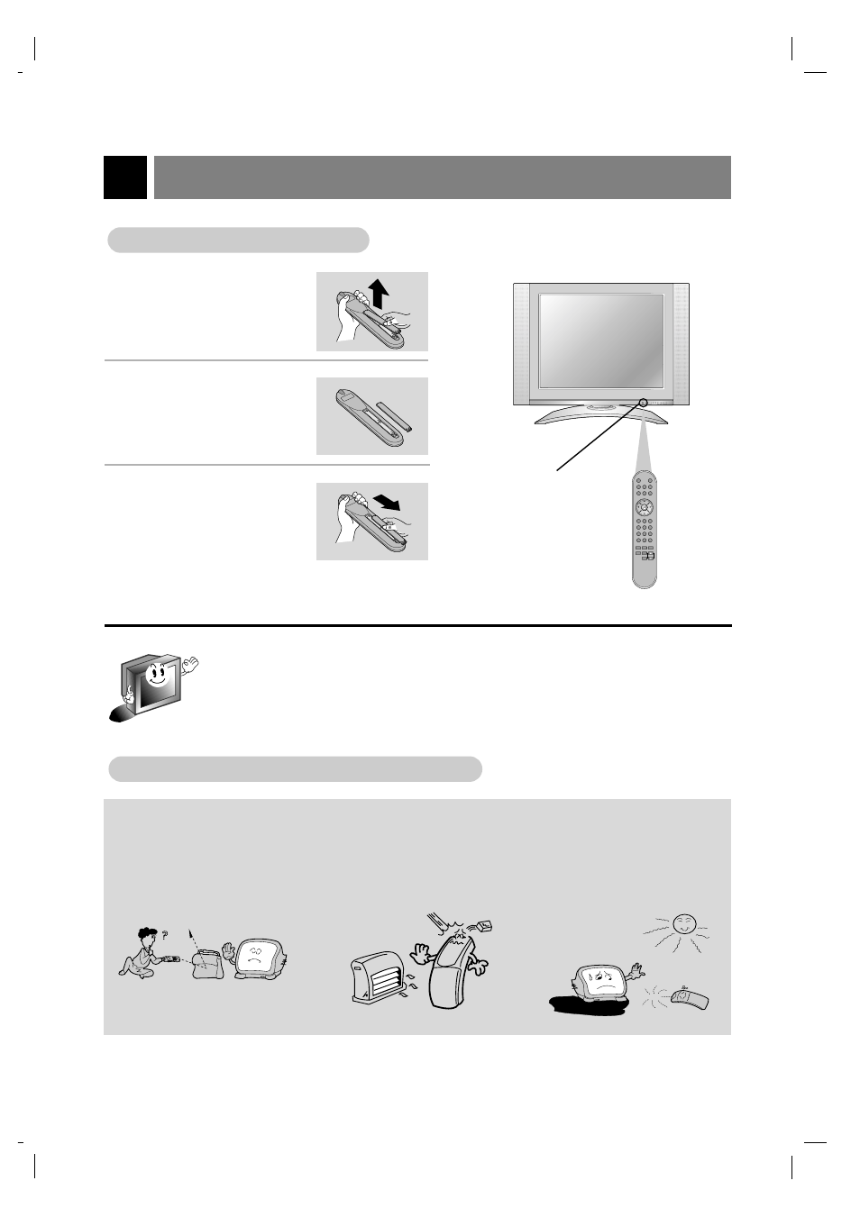 Remote control: installing batteries/operation, Installing batteries | Zenith L15V36 User Manual | Page 10 / 13