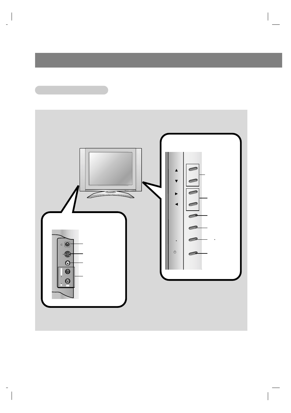 Controls, Side of the, Side of the tv tv | Side control panel, Side connection panel | Zenith L15V36 User Manual | Page 8 / 13