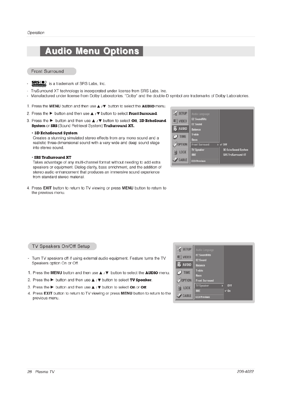 Zenith Z42PX2DH User Manual | Page 28 / 60