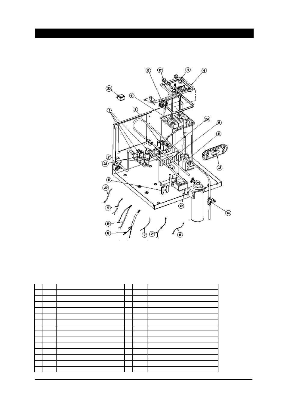 Exploded view boiler module and spare parts | Zenith HYDROTAP 37691 User Manual | Page 15 / 20