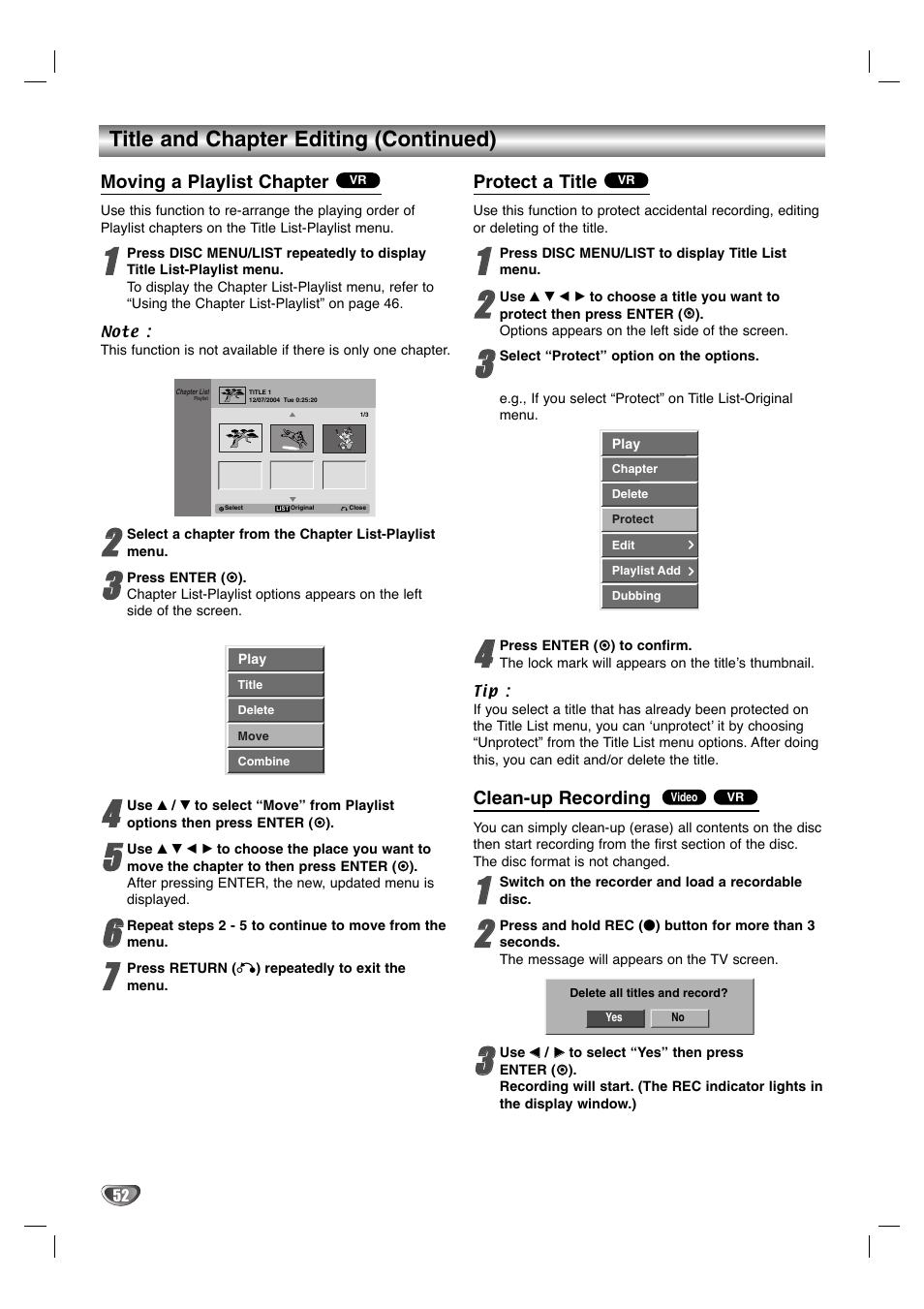 Zenith XBR411 User Manual | Page 52 / 59