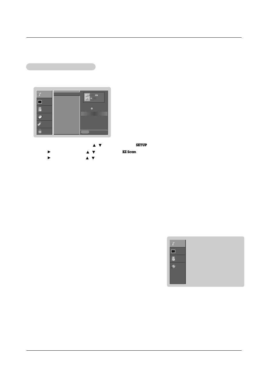 Ez scan (channel search) | Zenith R50W47 User Manual | Page 14 / 36