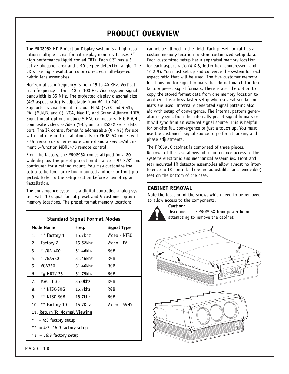 Product overview | Zenith PRO895X User Manual | Page 10 / 28