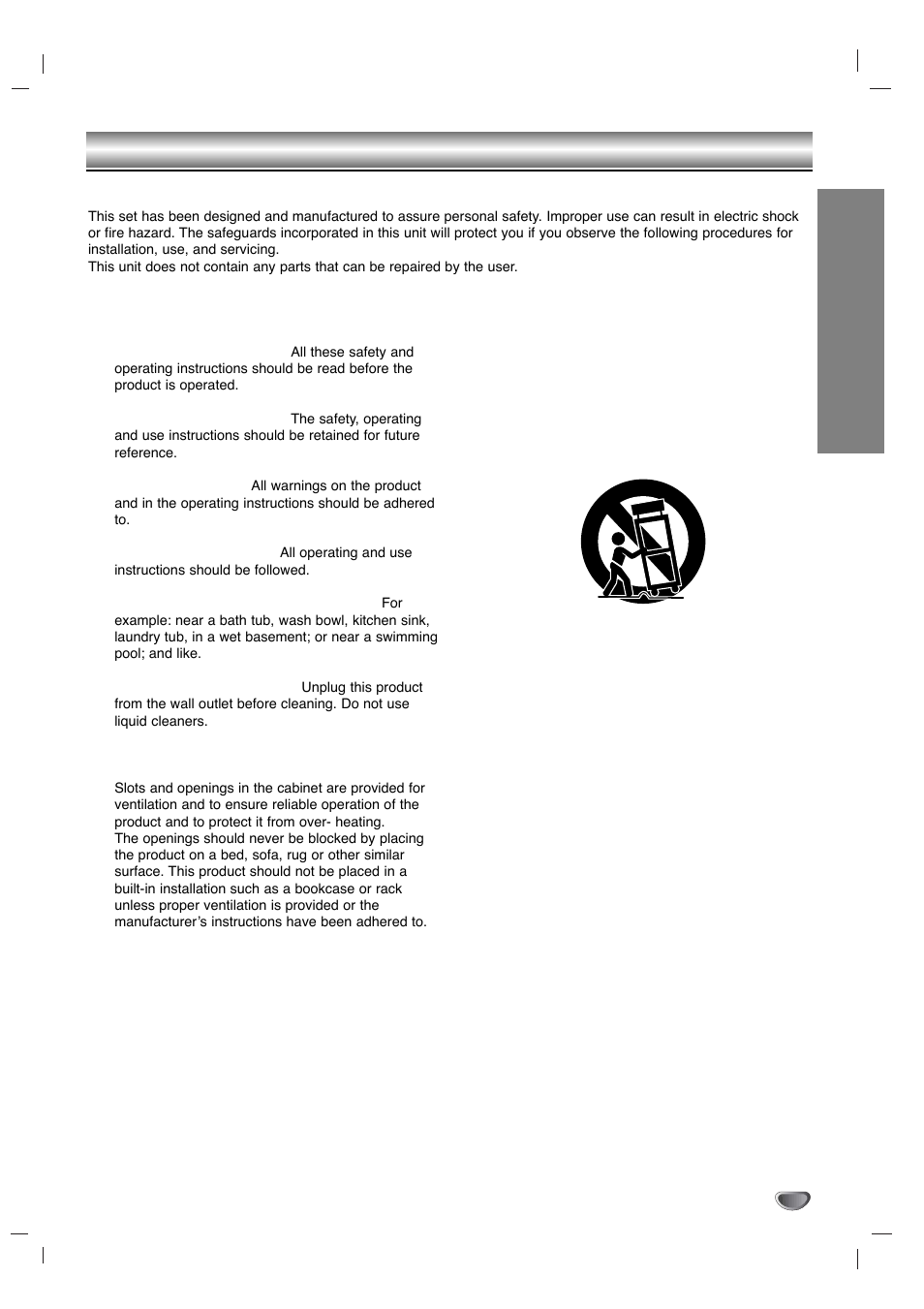 Important safety instructions, Introduction | Zenith LMG340 User Manual | Page 3 / 24