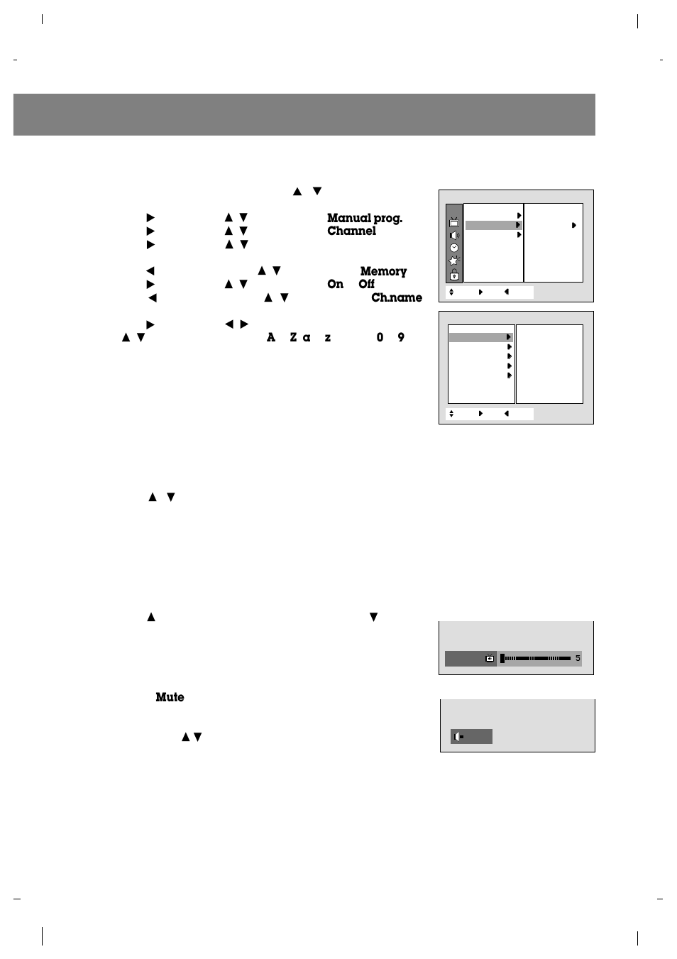 Tuning channels, Adjusting the sound level, Adding/deleting channels with manual program | Zenith R40W46 User Manual | Page 11 / 40