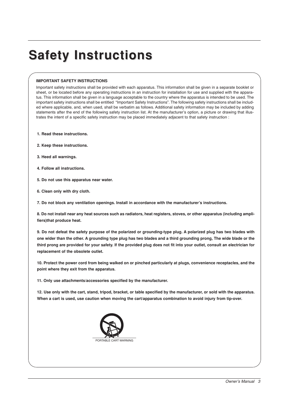 Safety instructions | Zenith Z56DC1D User Manual | Page 3 / 52