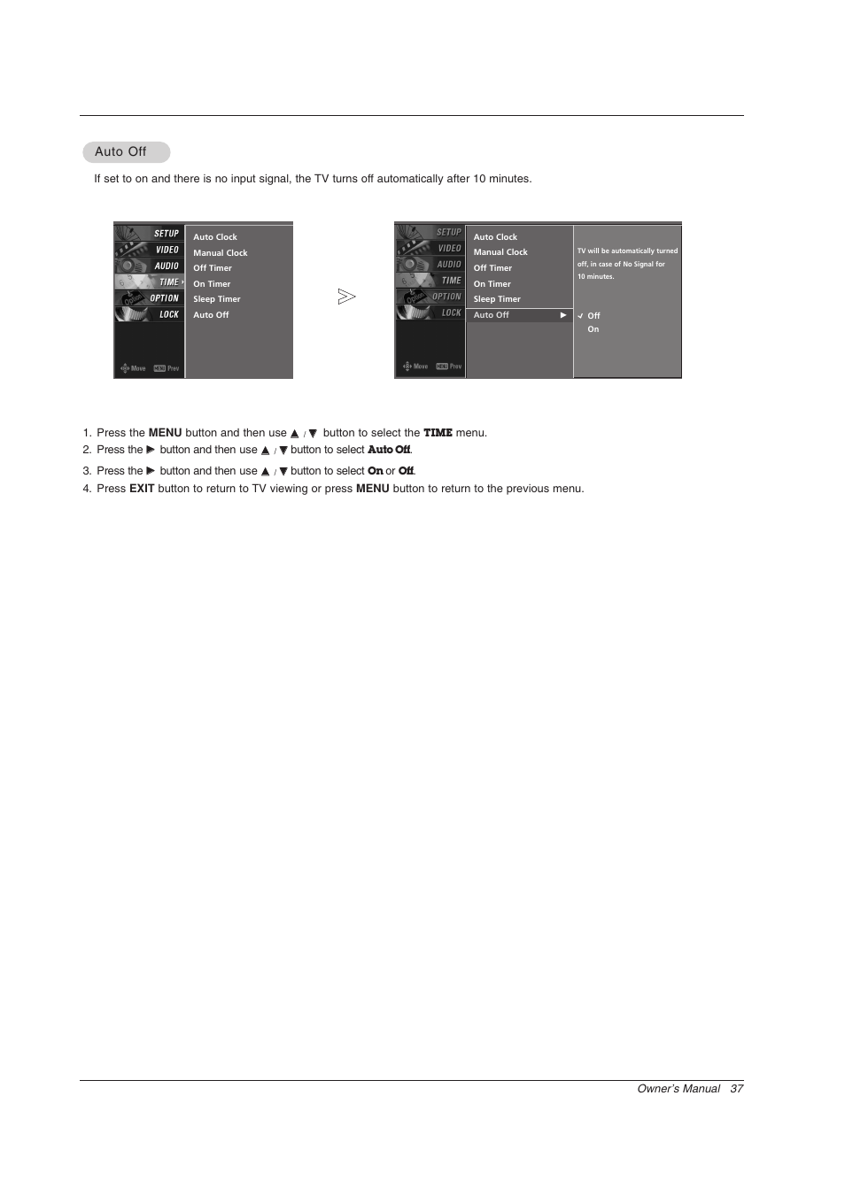 Auto of, Auto of f f | Zenith Z56DC1D User Manual | Page 37 / 52