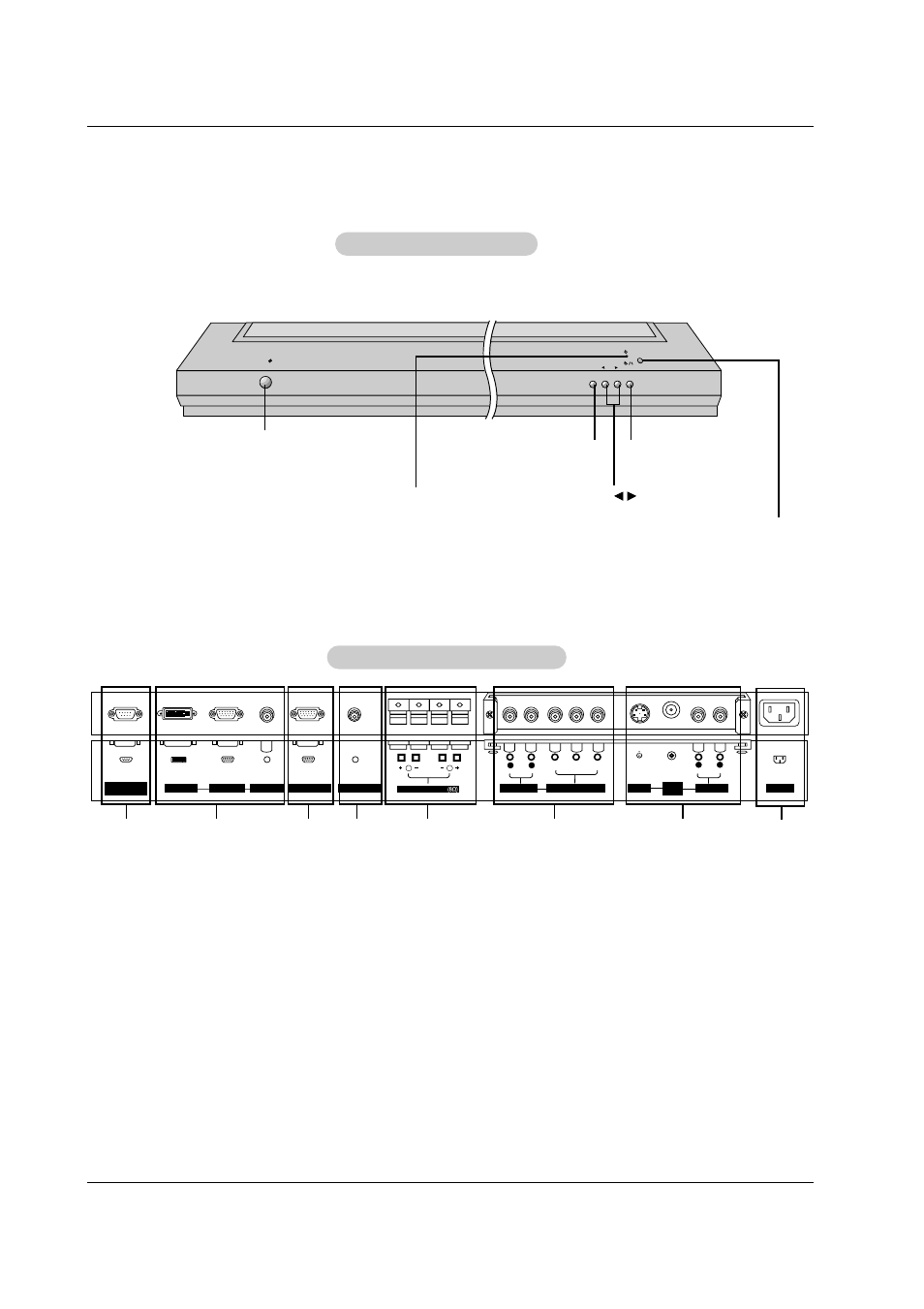 Controls, Controls connection options connection options, Back connection panel | Front panel controls | Zenith P60W38H User Manual | Page 7 / 36