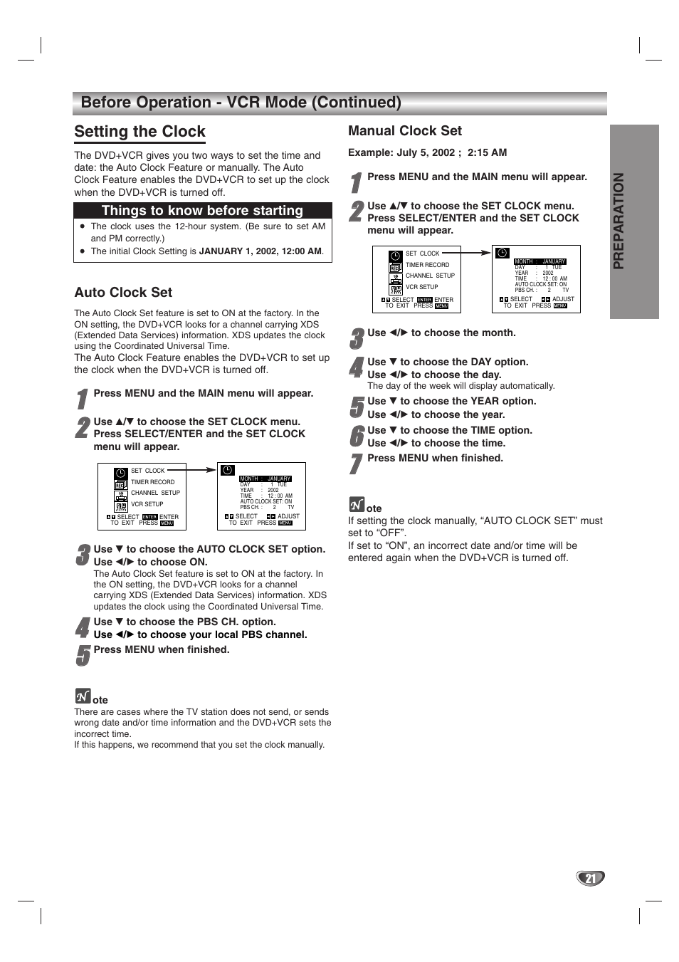 Zenith XBS245 User Manual | Page 21 / 48
