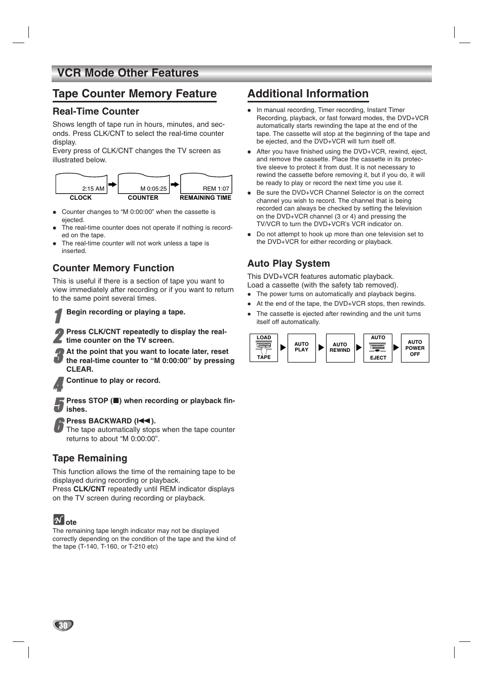 Additional information | Zenith XBS245 User Manual | Page 30 / 48