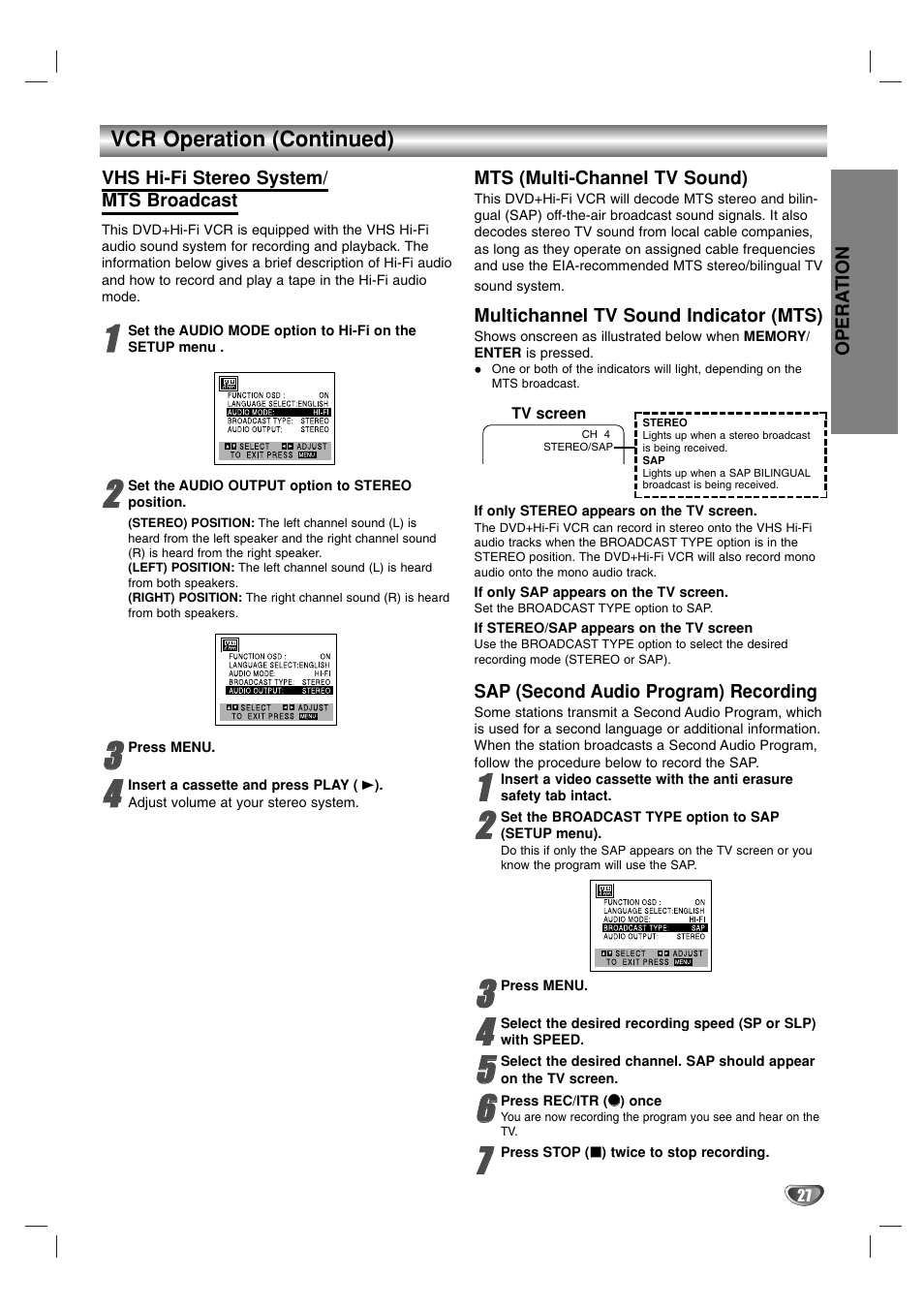 Zenith XBS341 User Manual | Page 27 / 48