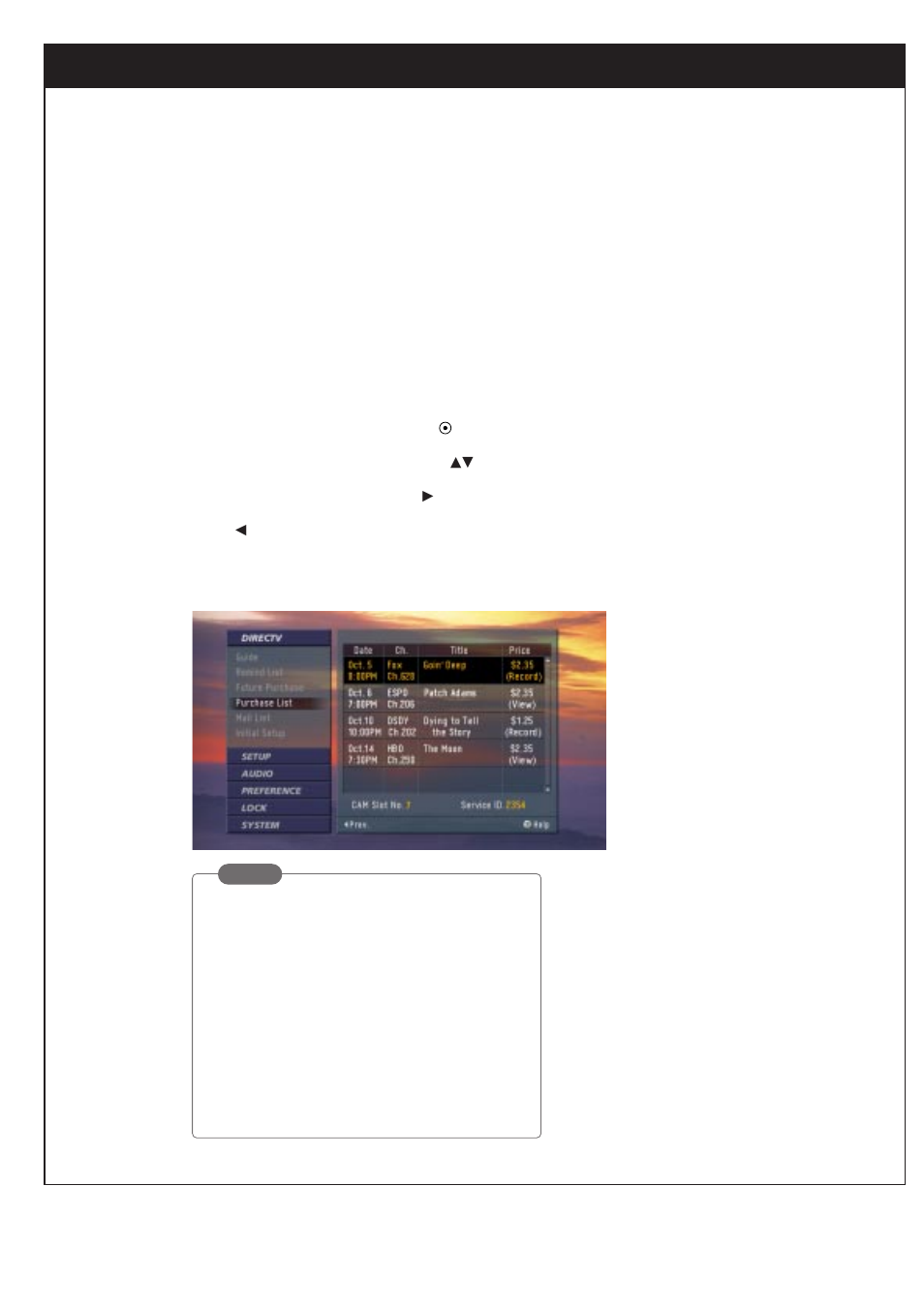 Customization, 4. managing program purchases | Zenith DTV1080 User Manual | Page 61 / 103