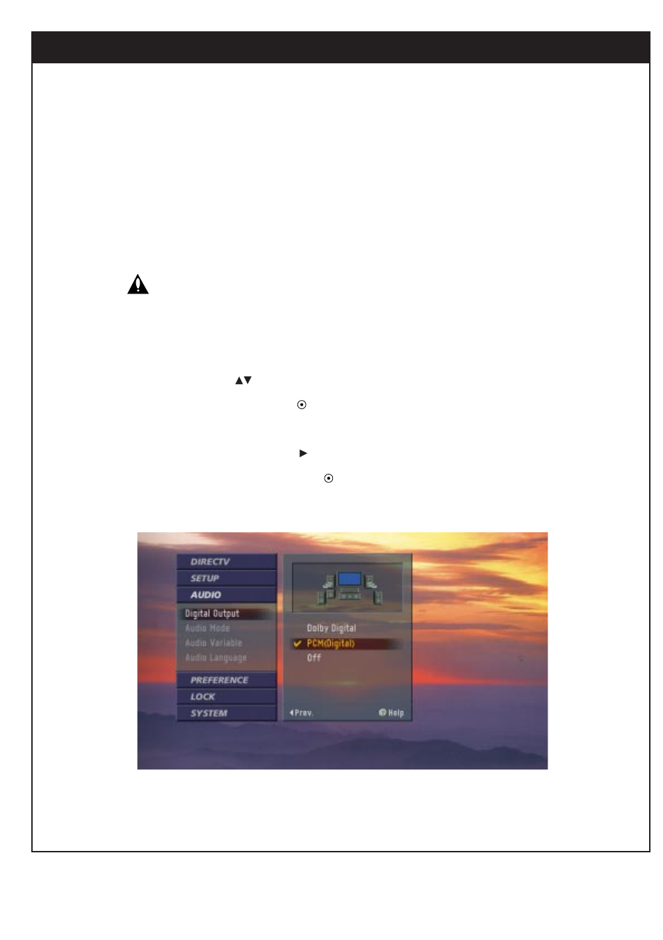 10. setting the audio | Zenith DTV1080 User Manual | Page 74 / 103