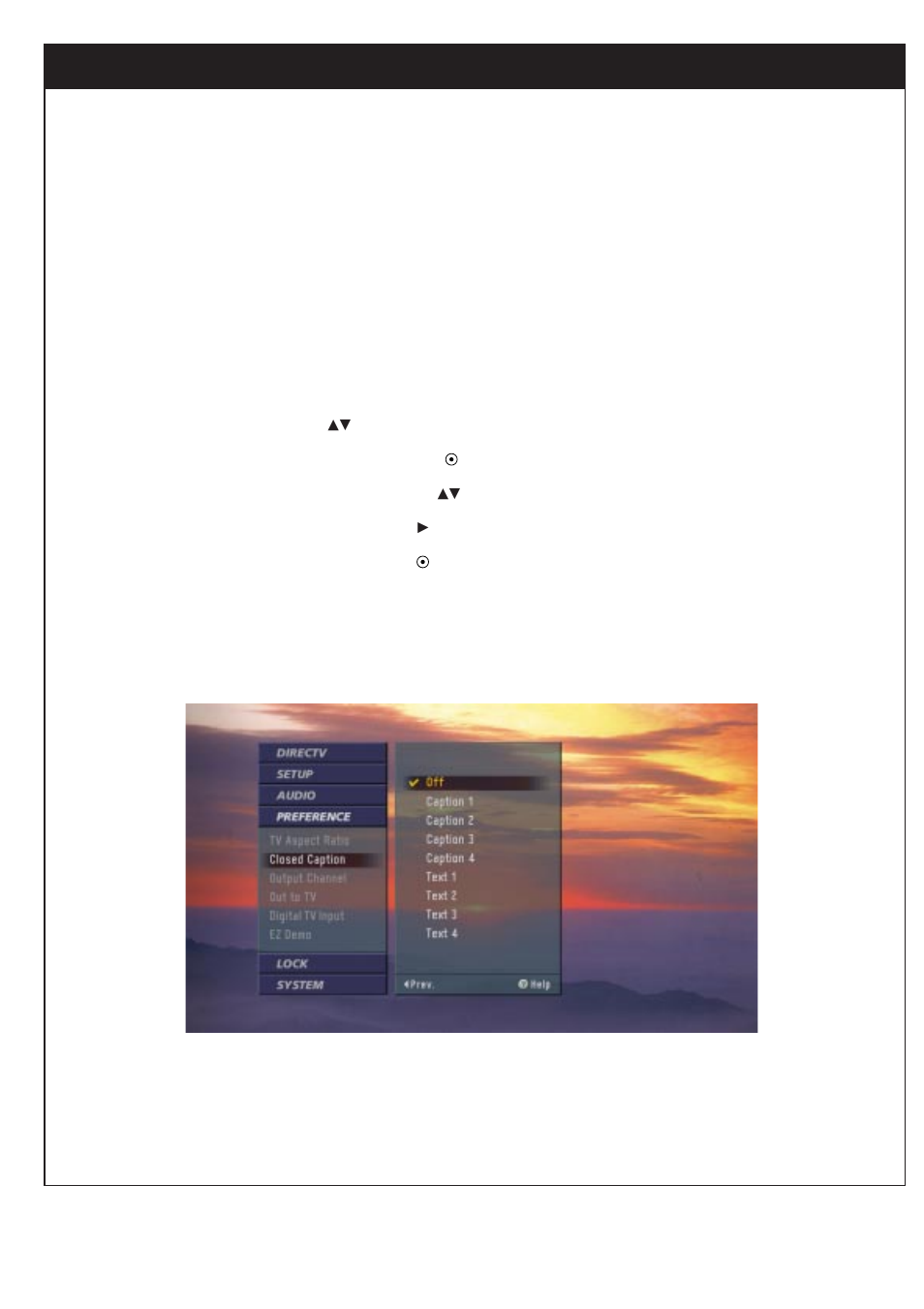 Customization, 12. setting closed caption | Zenith DTV1080 User Manual | Page 81 / 103