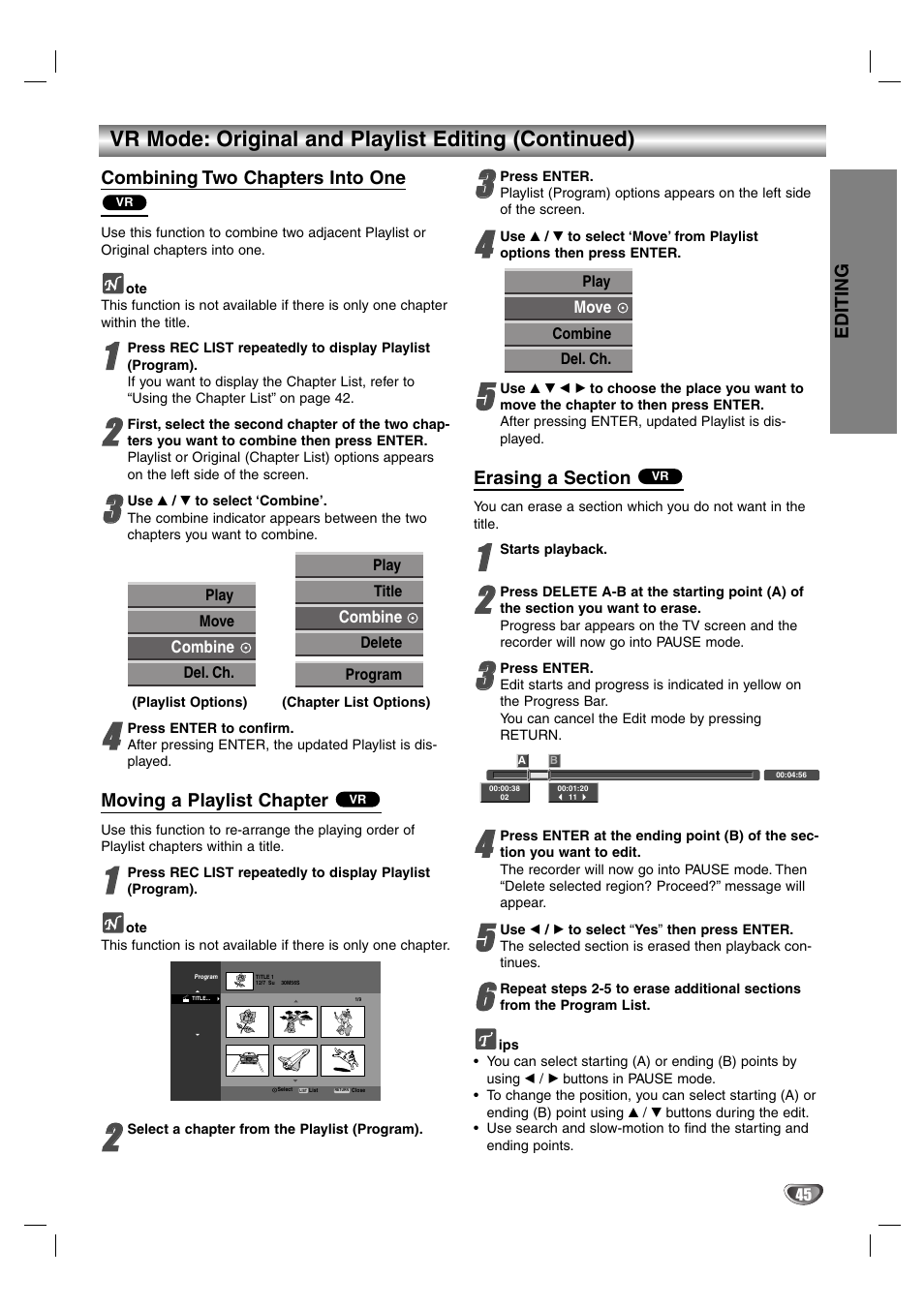 Zenith DVR313 User Manual | Page 45 / 52