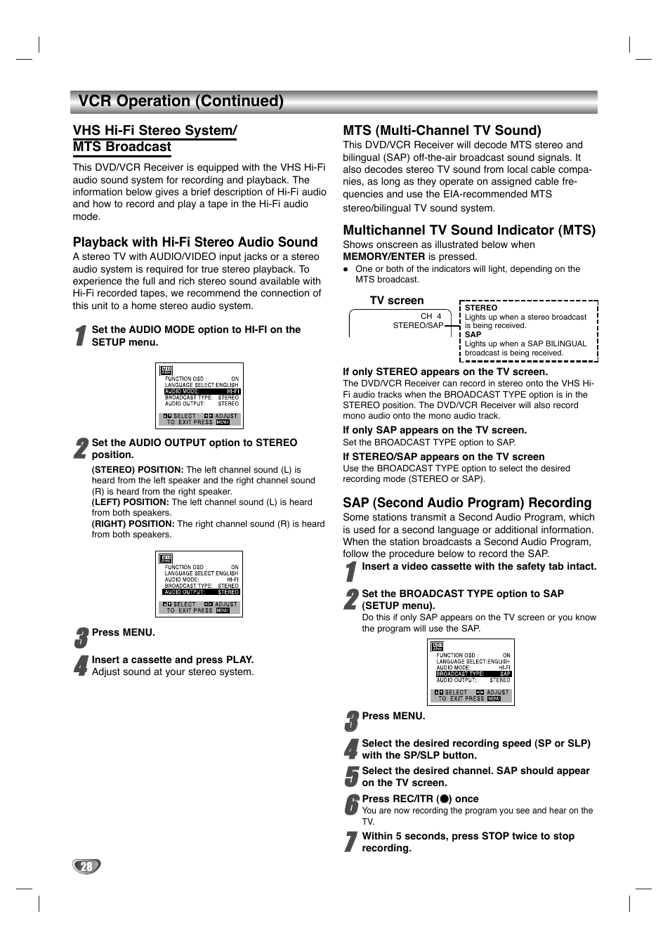 Zenith XBS344 User Manual | Page 28 / 48