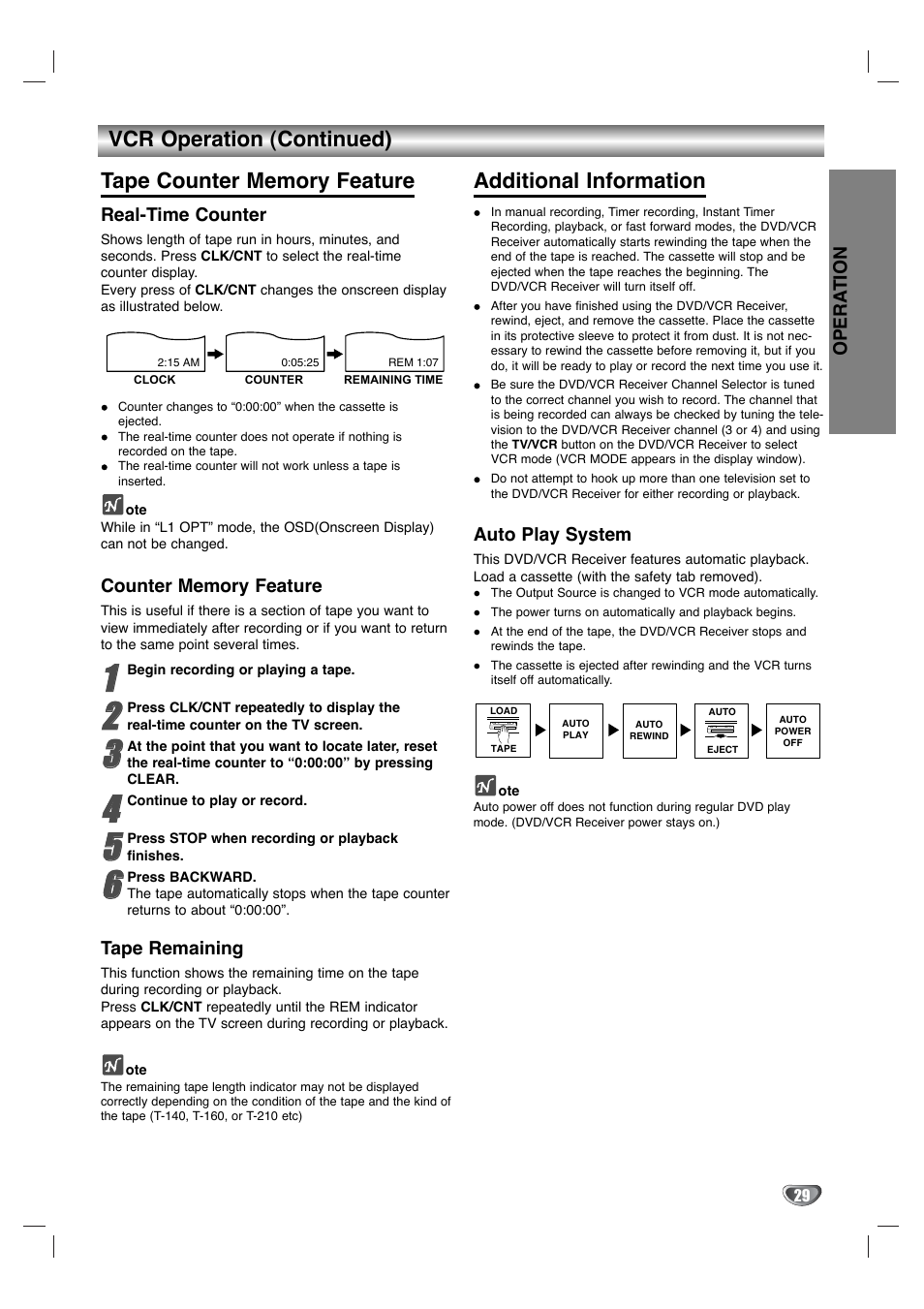 Additional information | Zenith XBS344 User Manual | Page 29 / 48