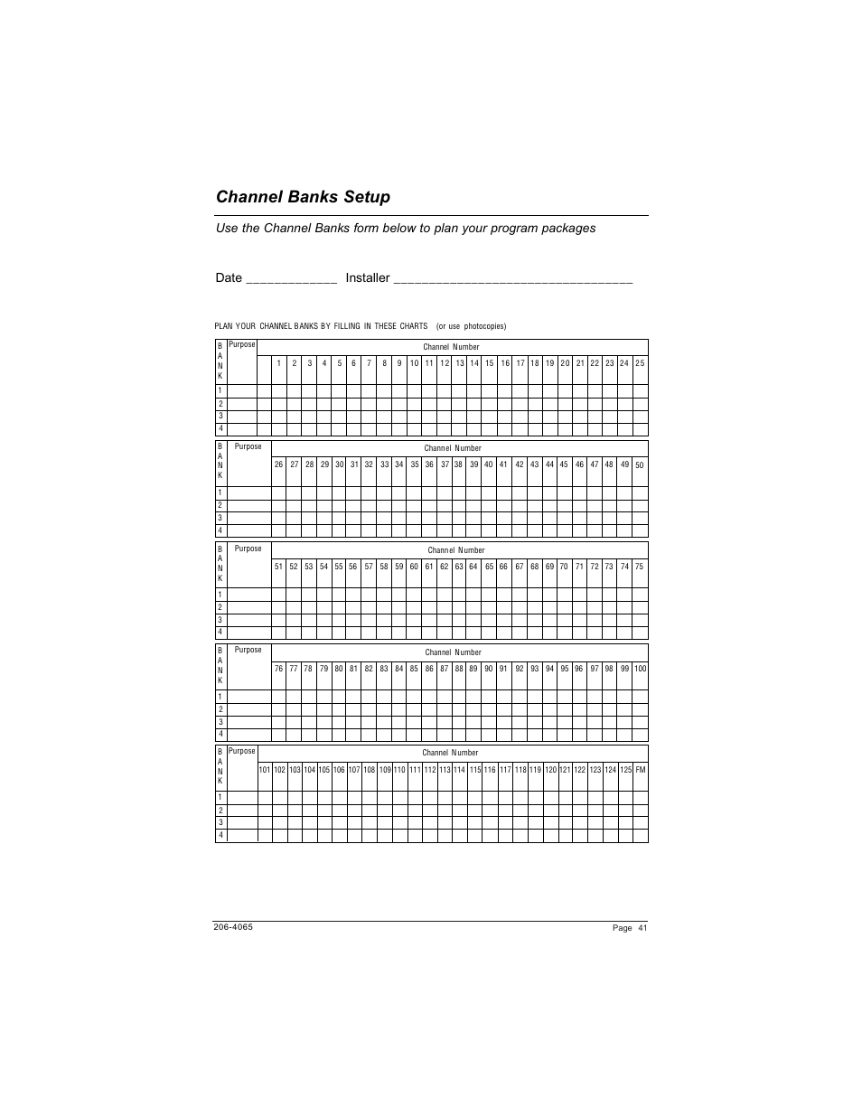 Channel banks setup | Zenith HEALTHVIEW H20J55DT User Manual | Page 41 / 64