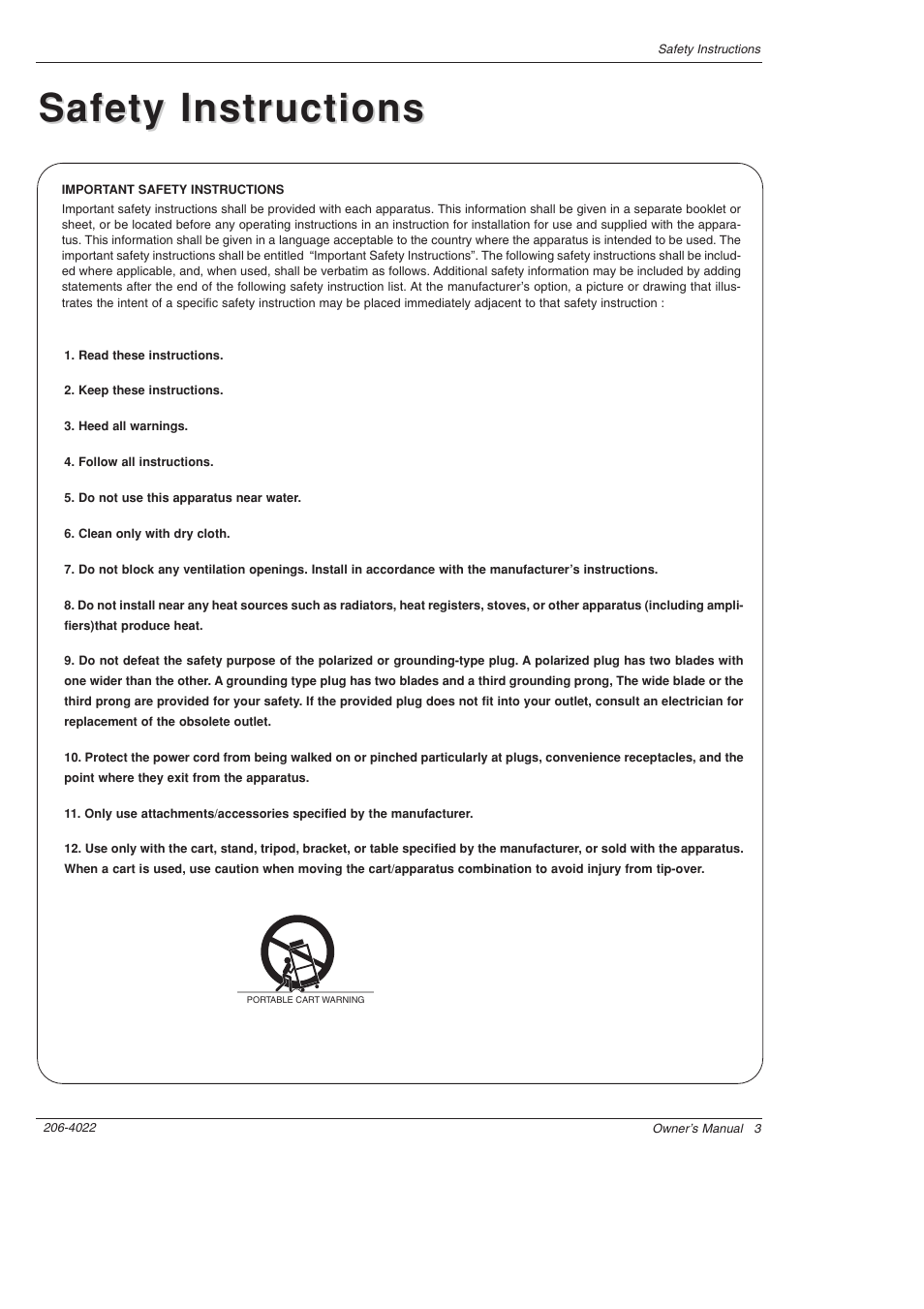 Safety instructions | Zenith Z42PX21D User Manual | Page 3 / 60