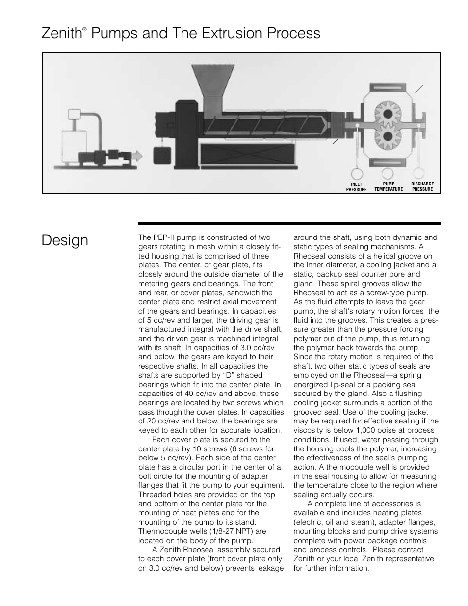 Zenith, Pumps and the extrusion process design | Zenith Pumps User Manual | Page 3 / 12