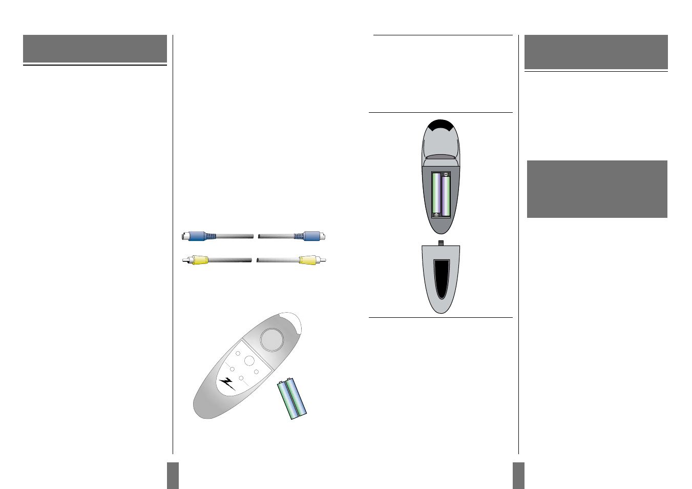 Important information, Before you start, 3 insert batteries in the remote control | 4 connect projector to power supply, 1 color coding for ease of use, 2 accessories | Zenith DXG-210 User Manual | Page 5 / 13