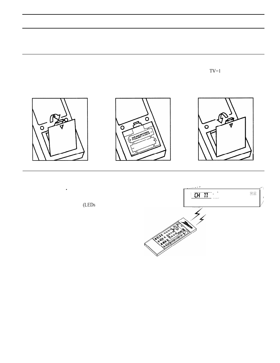 Remote control model mbr3430, Preparation for use, Installing batteries | Auto find mode | Zenith MBR3430 User Manual | Page 5 / 7