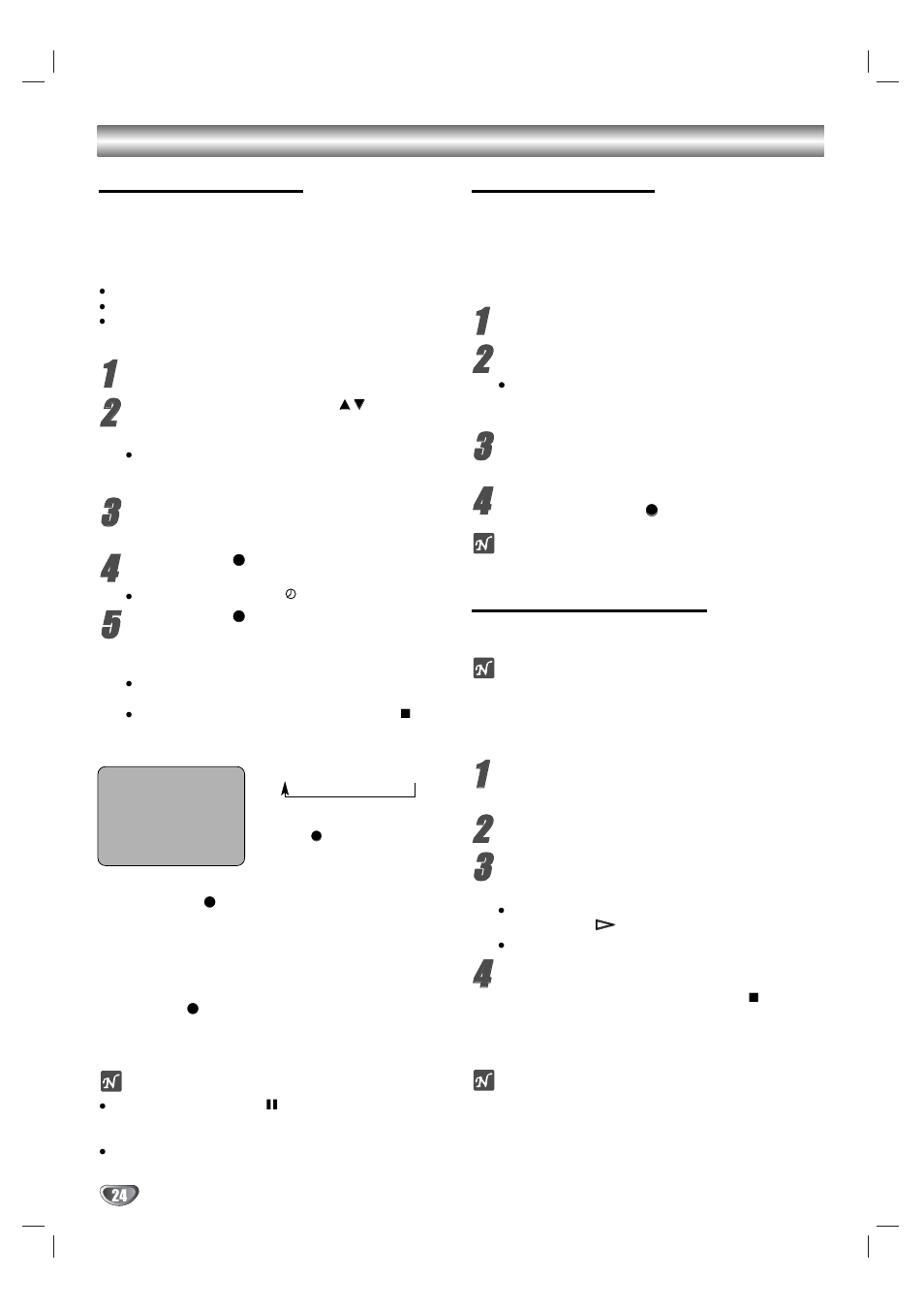 Tape operation (continued) | Zenith XBV323 User Manual | Page 24 / 40