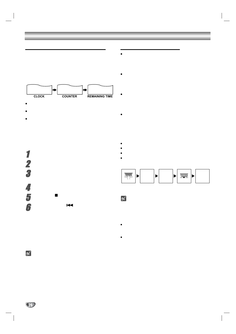 Additional information, Real-time counter, Tape remaining | Auto play system, S-vhs quasi playback (sqpb) | Zenith XBV323 User Manual | Page 26 / 40