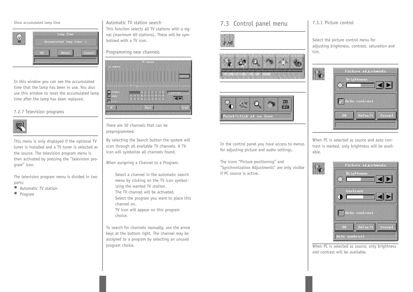 3 control panel menu | Zenith DSV-110 User Manual | Page 13 / 17