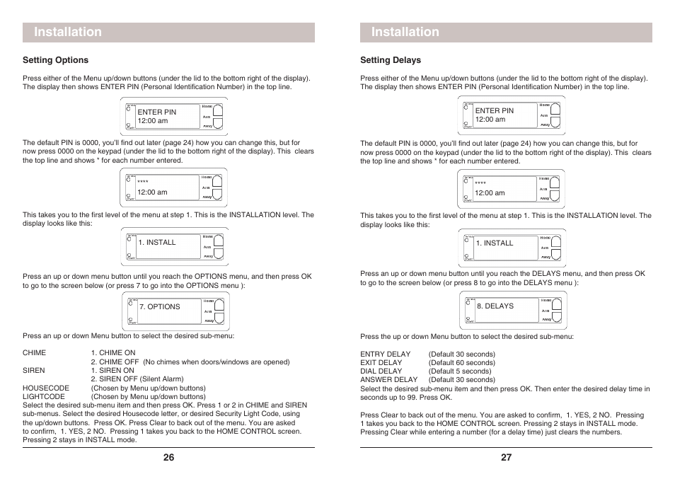 Installation | X10 Wireless Technology SC1200 User Manual | Page 14 / 27
